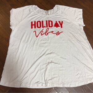 Boutique Christmas graphic T-shirt women’s 1XL